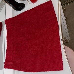 Zara Vibrant Red Mini Skirt